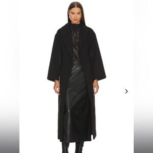 NWT Revolve Lovers & Friends Carla Coat in Coal Black
